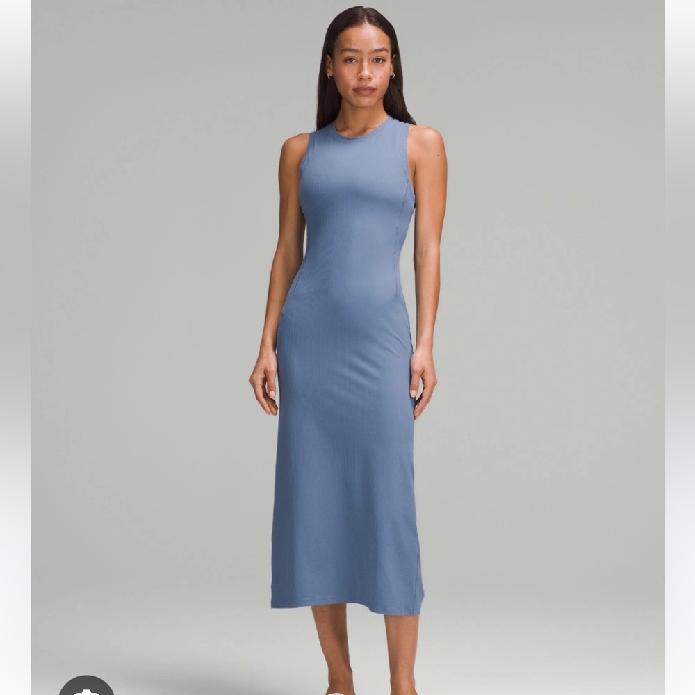 Lululemon all aligned ribbed midi dress